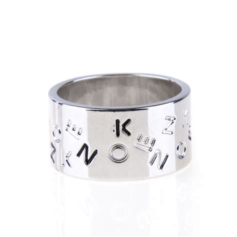 Bague Lettres Argent 